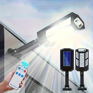 Super Bright 43 LED Solar Light with Motion Sensor and Remote Control, Outdoor Garden Street Lighting, 3 Adjustable Modes, Easy Home Installation