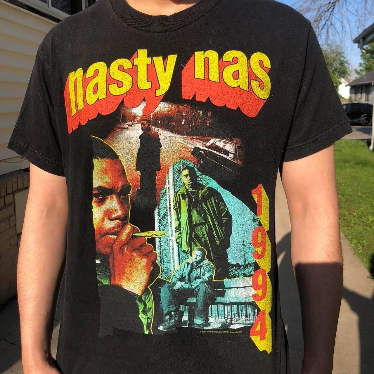 Vintage Nas Classic Rapper Streetwear T-shirt