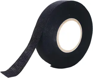 15M Wire Harness Cloth Tape Adhesive High Noise Resistance Heat Proof Fabric Electrical for Wrapping Wiring(1pcs,15M(49.21FT)_25MM)