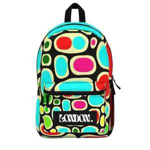 Pop art and psychedelic designs 60 70’s backpacks from London .