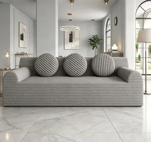 71" Corduroy Deep Seat Single Sofa - No Assembly, Comfy Indoor Living Room Furniture for Apartment, Bedroom