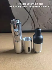 2pcs Adjustable Windproof Rechargeable Aluminium Lighters - Quick Ignition, No Butane/Gas, Ideal for Camping, Outdoor Cooking, Sports & Outdoor Essential