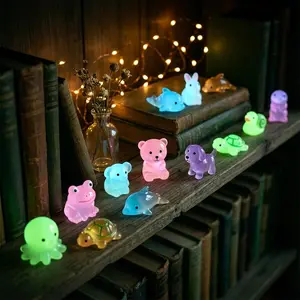 Glow-in-the-Dark Mini Animal Toys Set - Lightweight Unisex Party Favor Packs, Halloween Birthday Gift Accessories, Goodie Bag Filler, Kids' Classroom Rewards, 2026 Viral Toy,summervibes