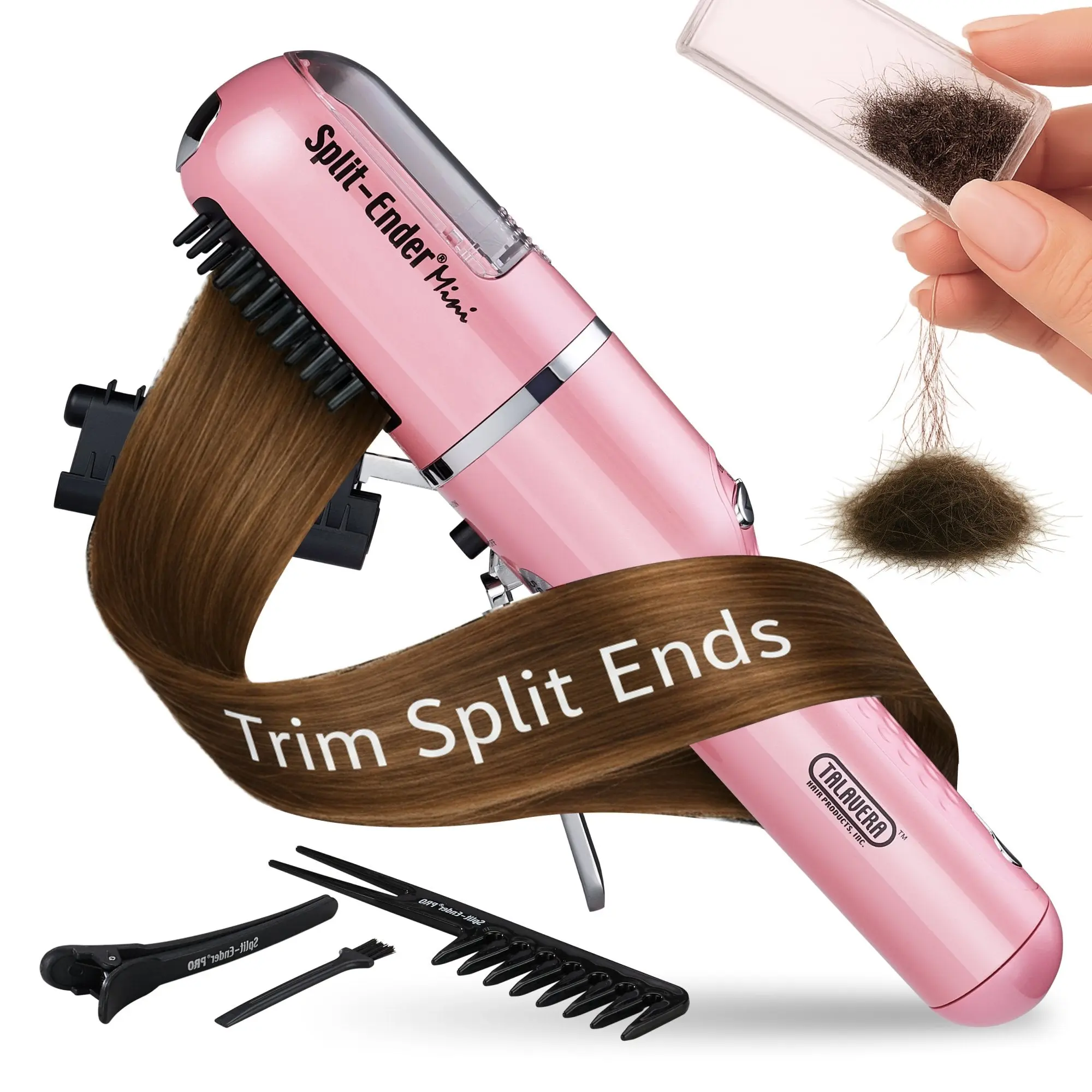 Split Ender Mini - Portable and Battery Operated (3 AAA), Automatic Split End Hair Trimmer, For Home Use Split Ender Mini - Portable and Battery Operated (3 AAA), Automatic Split End Hair Trimmer, For Home Use