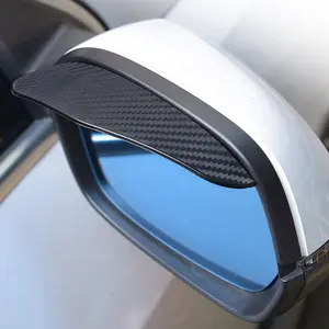 Car Side Mirror Rain Guard, Carbon Fiber Pattern Car Side Mirror Rain Cover, Rain-proof Safe Driving Tools, Universal Car Exterior Accessories, Vehicle