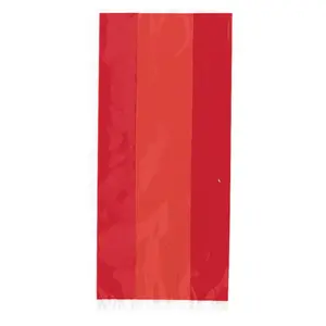 RUBY RED CELLOPHANE BAGS