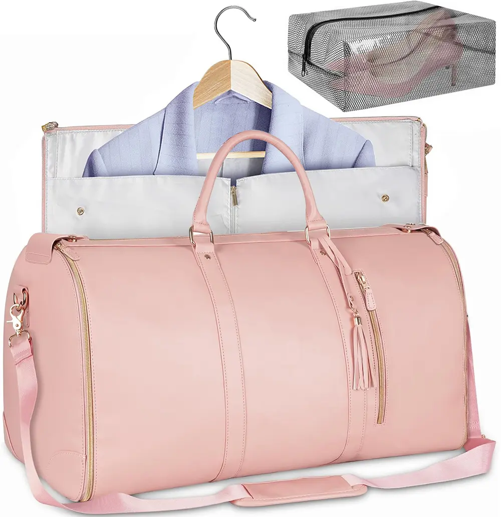 Lefame Travel Duffle Bag with Garment & Shoe Compartment, Waterproof & Breathable, TSA-Approved, 57L Capacity, Ideal for Weekender, Gym, Hospital, Holiday Travel Space Saving Bag Removable Bags hospital bag for mom, Travel Duffels Travel Essentials tiktok