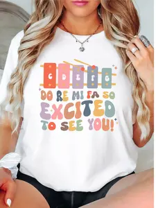 Do Re Mi Fa So Excited To See You T-Shirt, Music Teacher Shirt, Music Lovers Tee, Music Teacher Gifts Tee, Music Teacher Appreciation Shirt.