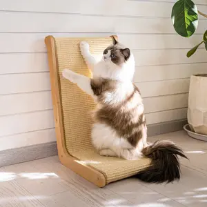 Widen Cat Scratcher, L Shaped Cat Scratching Board, 12.6"x23.6" Vertical Cat Scratch Cardboard, Wear-resistant Cat Scratching Post, Protects Cats from Scratching  for Indoor (Large)