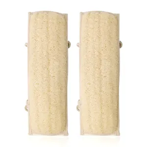 Loofah Back Rub Towel(2 Pack) Made with Natural Eco-Friendly and Biodegradable Loofah  For Women and Men  Exfoliates  Shower  Body scrubber
