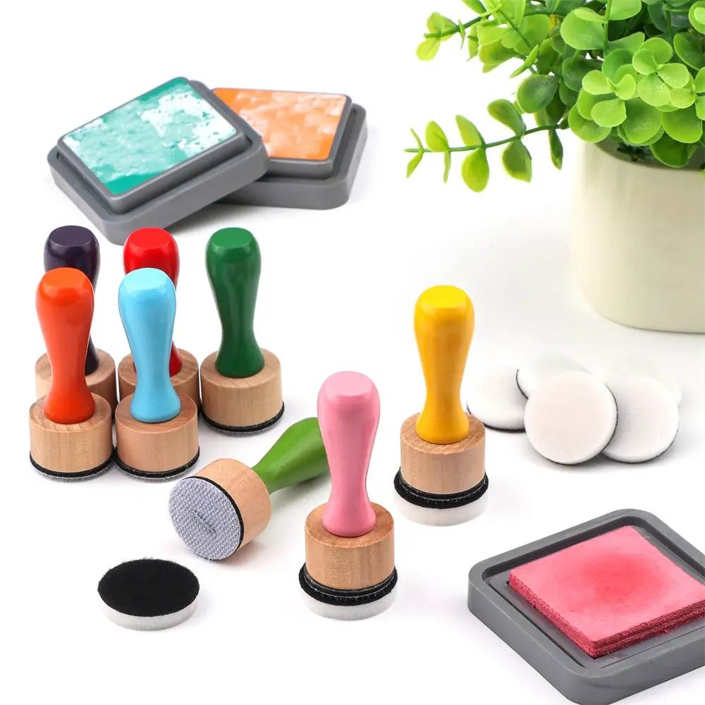 Bundle Rainbow Mini Ink Blending Tools With Foam Refills Replacement Applicators for DIY Scrapbooking Craft Card Background Making Tools,Perfect For Using With Stencils And Templates, Diy Painting Supplies, Art Materials, Art Crafting Kit