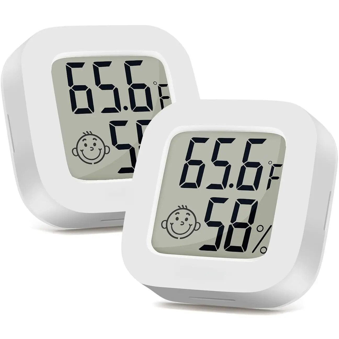Indoor Thermometer 2Pack, Humidity Gauge Meter Digital Hygrometer Room Thermometer for , Hight Accurate Temperature and Humidity  for Greenhouse, Reptile, Humidors, Cellar, Office