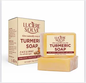 2 Turmeric Soap Bars | Face & Body Cleanser – Luciere Solve