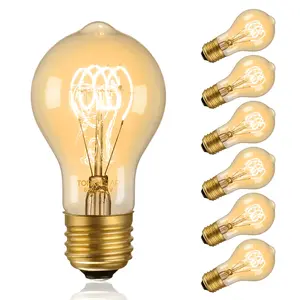 GoldenEra Classic 60W A19 Filament Vintage Bulbs - E26 Base - 2700K Soft White