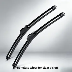 Summervibes All-Season Wiper Blade for J-Hook Wiper Arm Zero Noise Zero Streaks OEM Quality Classic Auto Accessories Car Parts Automotive Replacement Boneless for Clear Vision