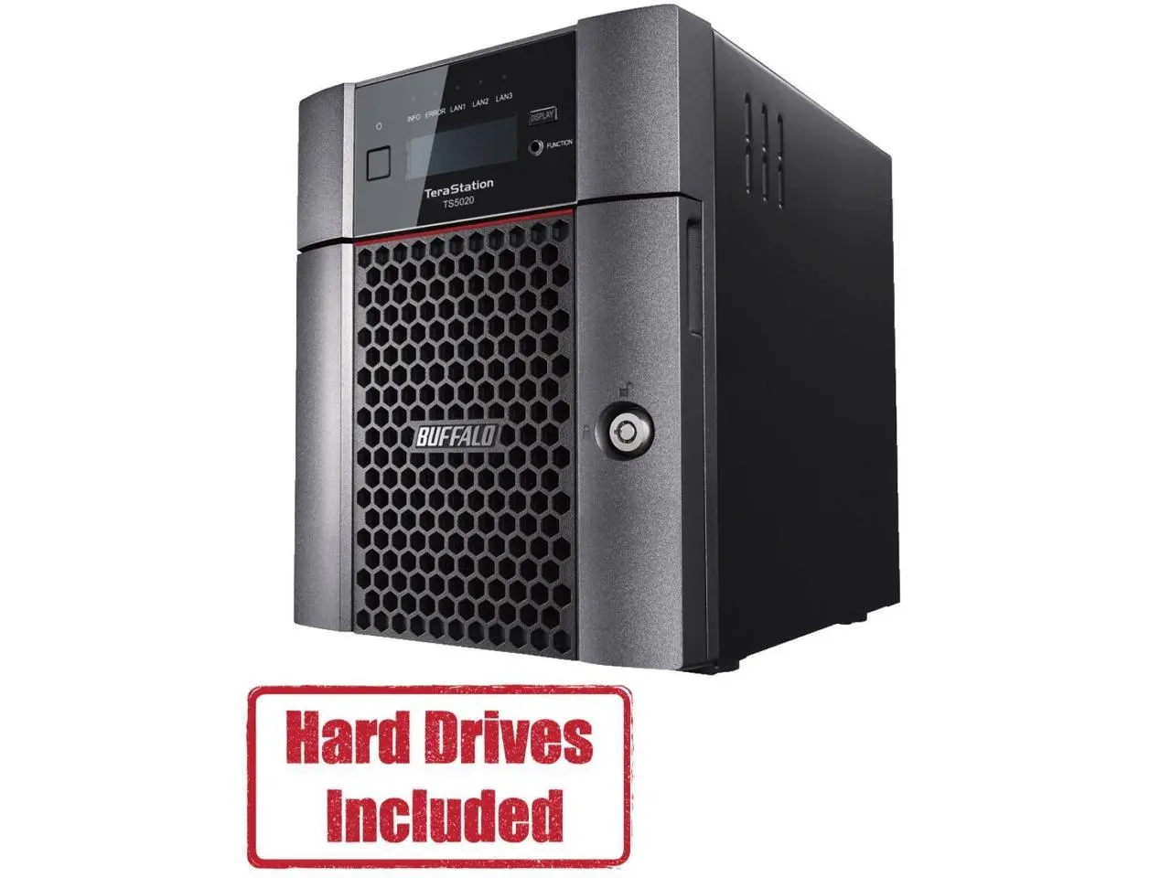 BUFFALO TeraStation TS5420DN1604 4-Bay NAS 16TB (4x4TB) with NAS-Grade Hard Drives Included Desktop Network Attached Storage