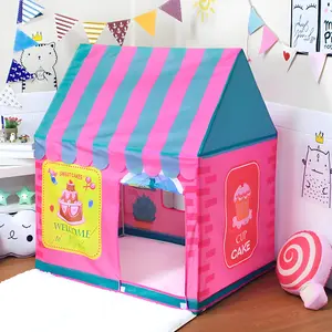Cartoon Dessert House Design Play Tent, Party Play Tent, Indoor Outdoor Princess Toy Castle, Dessert House Play House, Pretend Play Toy for Teenager, Playhouse, Toddler Play Tent