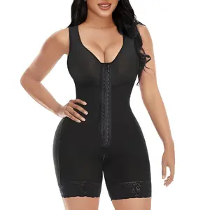 Full Body Zippered Tummy Control Shapewear, Women Tummy Control V-Neck Full Body Shaper Butt Lifter with Zipper Crotch,One-Piece shepawear,comfortable wireless breast lift design colombian