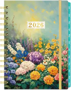 2026 Planner - Planner 2026, January - December Weekly & Monthly 6.4'' X 8.5'', with Elastic Closure, Inner Pocket Lortarl