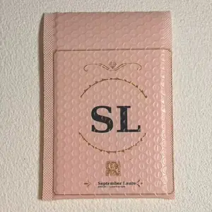 1Pcs Pink Bubble Padded Self-Sealing Jewelry Packaging Bag Cute Protective Mailer for Necklace Bracelet Gift Wrapping