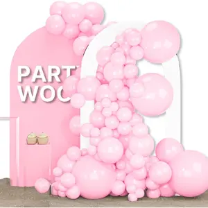 Pastel Pink Balloons 152 pcs Pink Balloons Different Sizes Pack of 18 Inch 12 Inch 10 Inch 5 Inch for Balloon Garland or Arch as Birthday Decorations Party Decorations Wedding Decorations