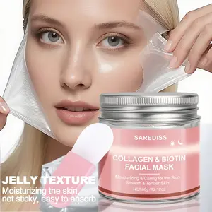 Wrapping Mask Collagen Peel Off Facial Mask | Elasticity & Hydration Care, Reduces Sagging & Dullness | Hydrolyzed Collagen For Glowing Skin, Deep Moisturizing Facial Mask, For Women & Men