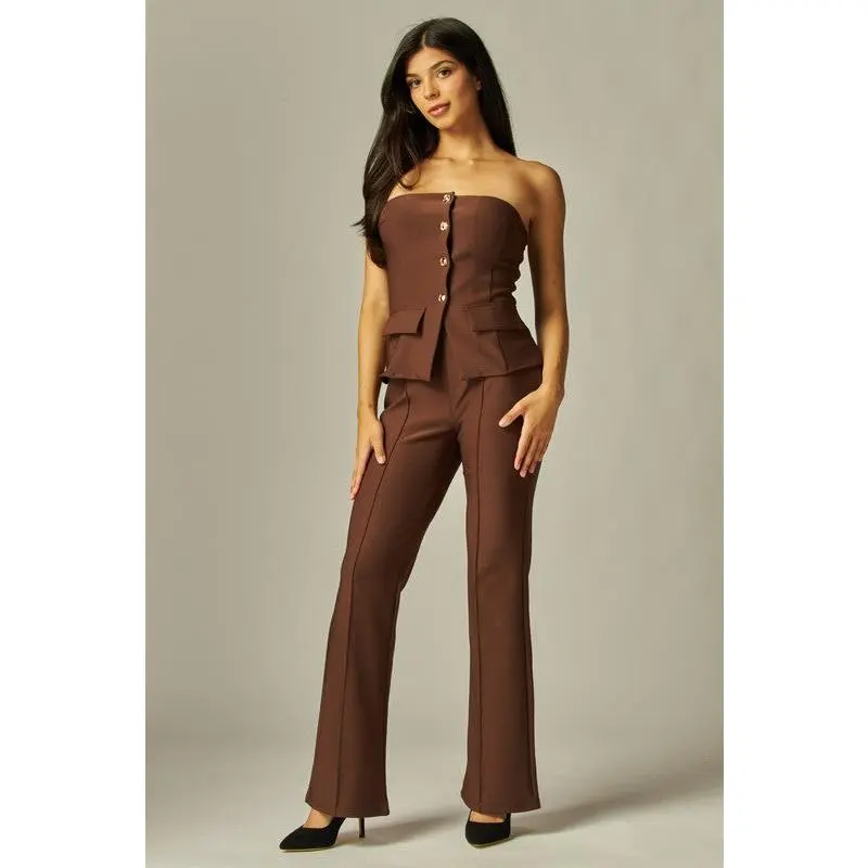 Valetta Scuba Strapless Set