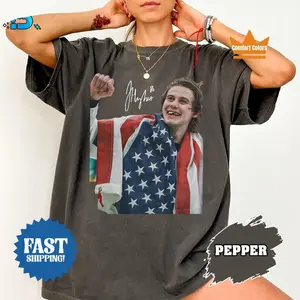 Comfort Colors Jack Hughes USA Hockey T-Shirt, Men Hockey Tee