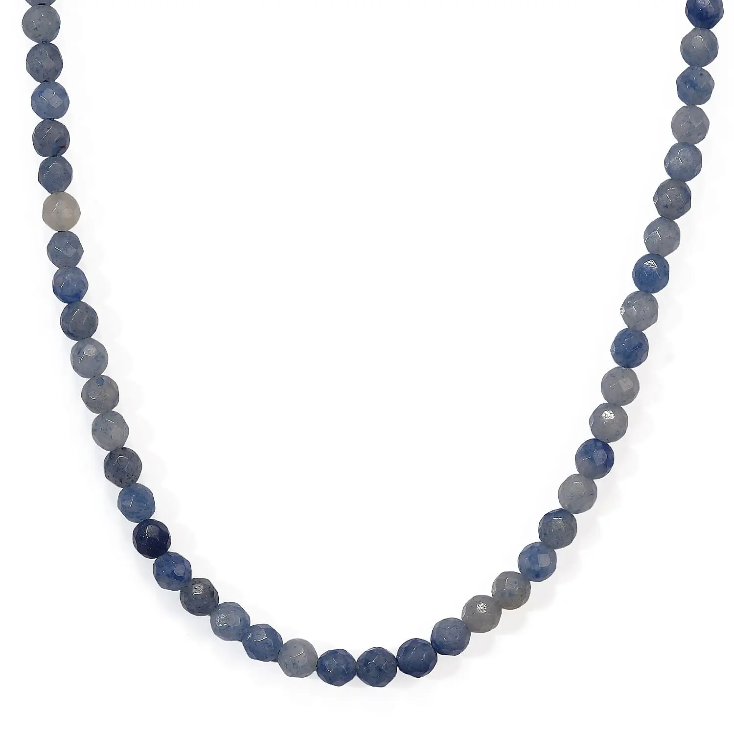 Blue Aventurine Beaded Necklace (15 Inches) 48.25 ctw