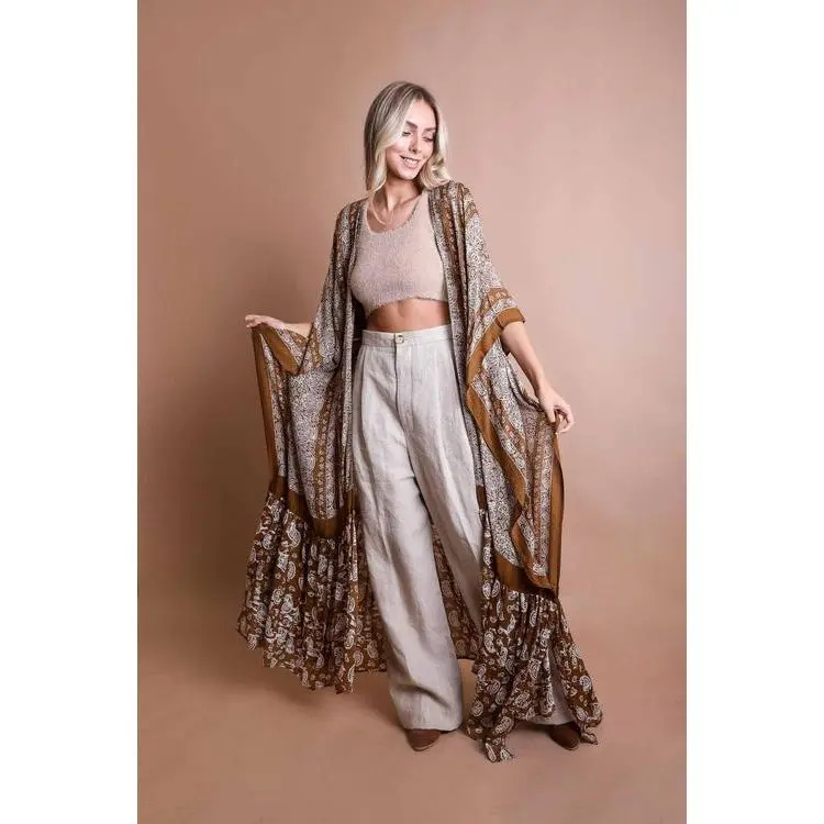 Paisley Free Flow Kimono