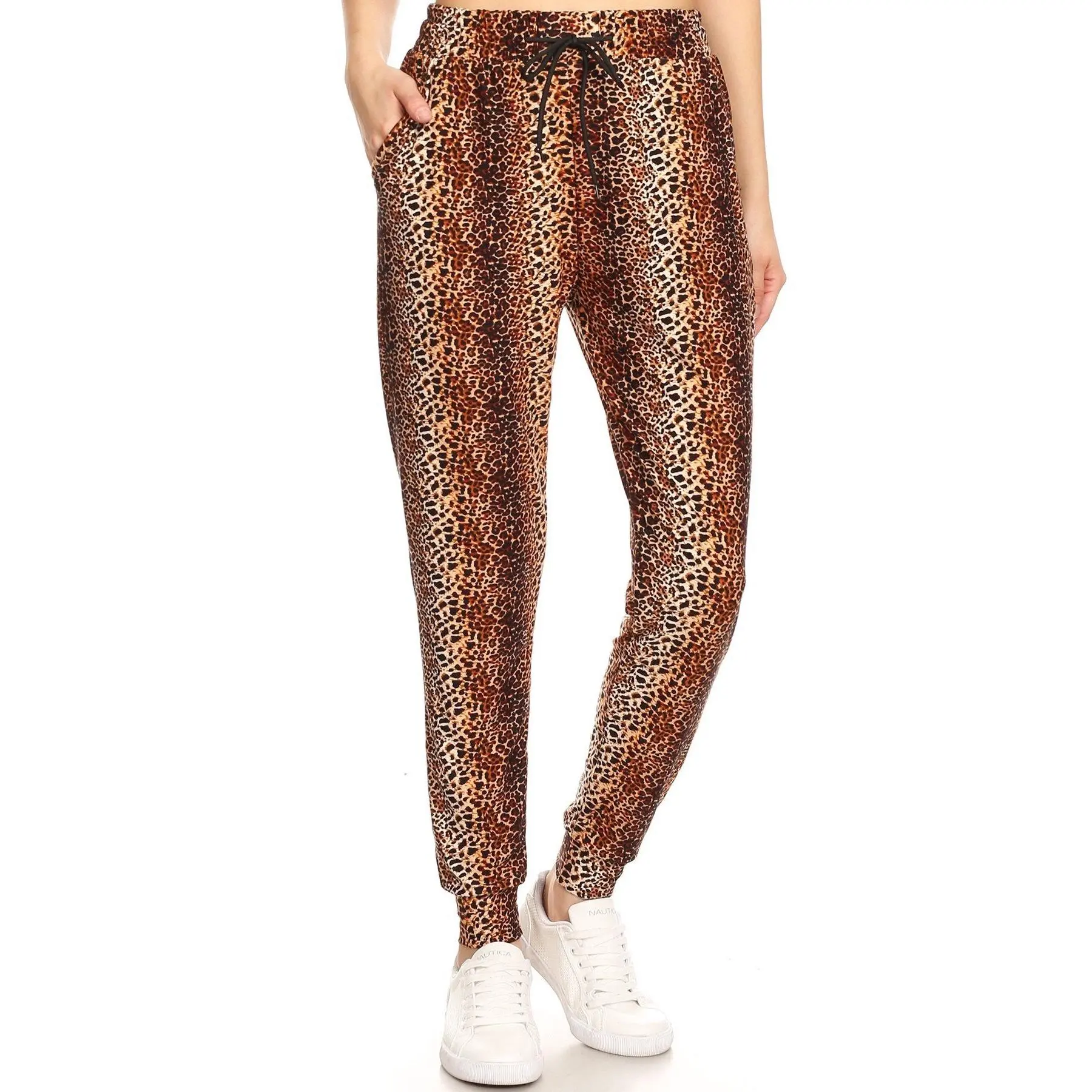 Leopard Print Soft Lounge Jogger Pants