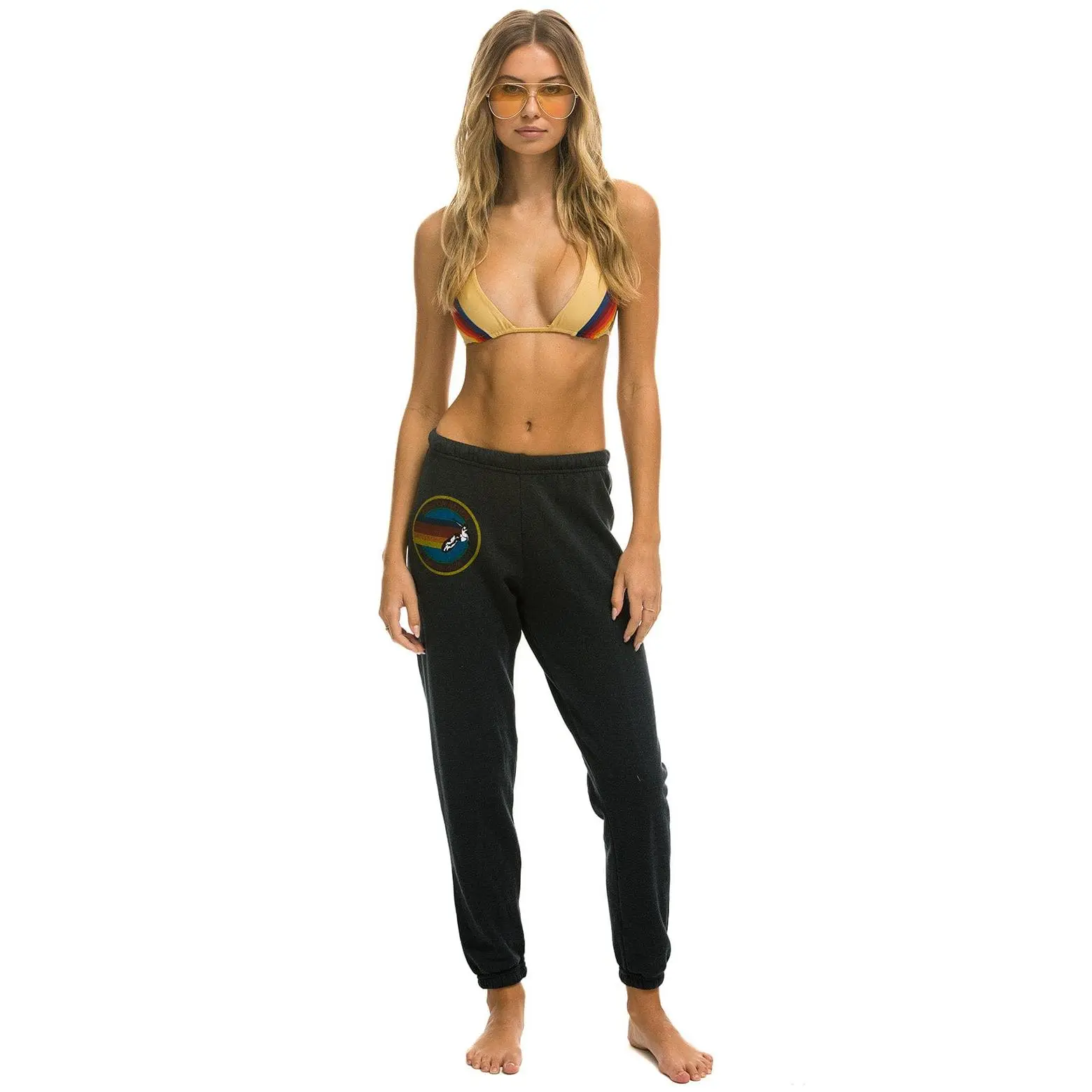AVIATOR NATION BROOKLYN SWEATPANTS - CHARCOAL