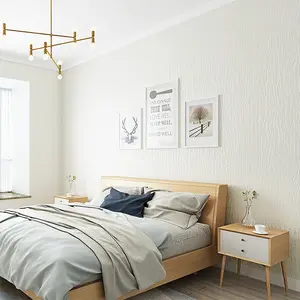 Self-Adhesive Wallpaper, Modern Simple Non-Woven Fabric Imitation Algae Mud 3D Wallpaper, Pure Color Home Wall Decor, Living Room Bedroom Background