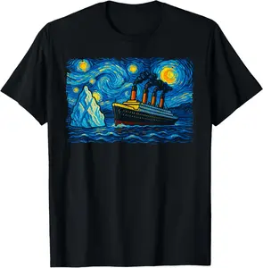 100%cotton Retro Titanic Men Women Kids Vintage Titanic T-Shirt