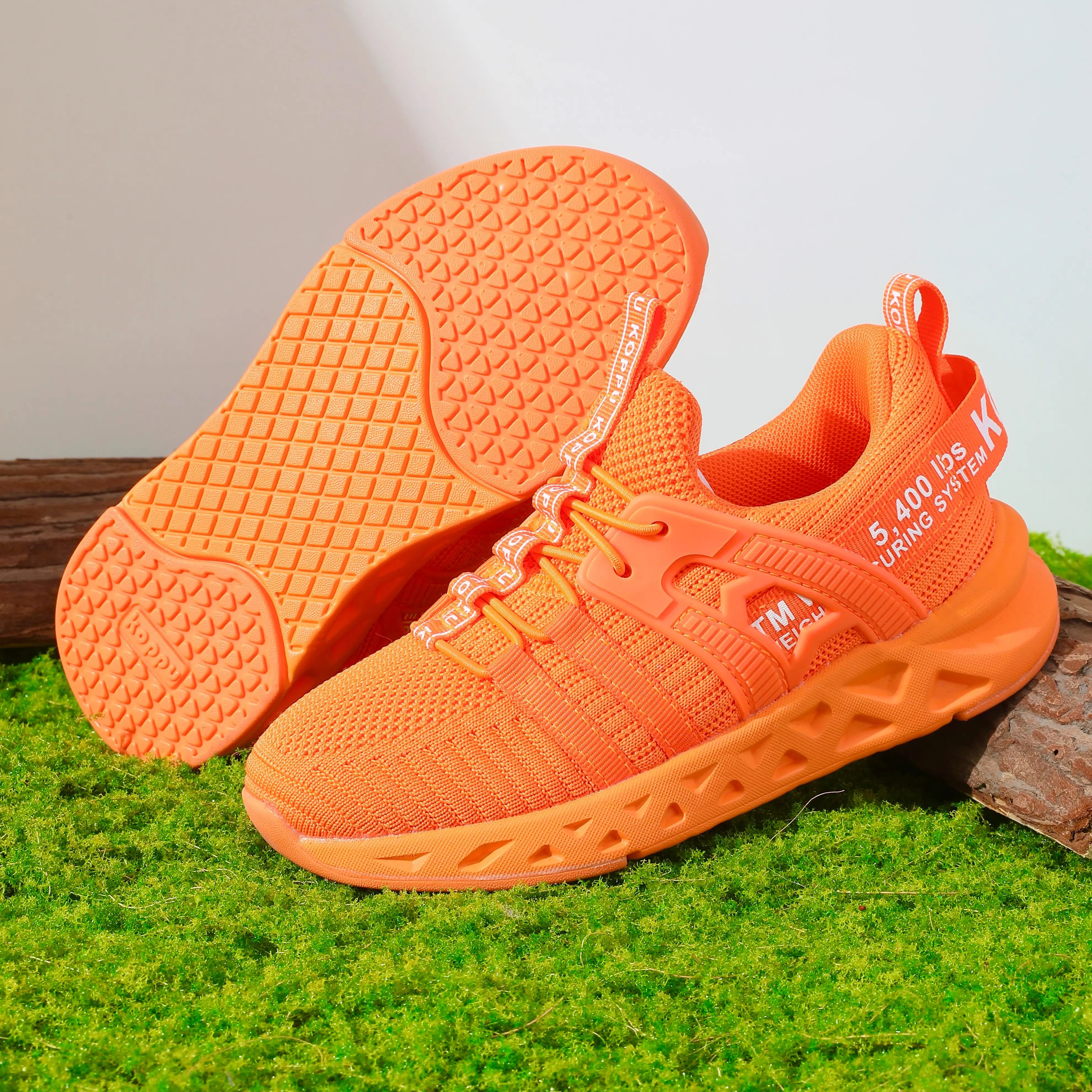 Koppu Kids' Soft Breathable Athletic Low Top Casual Sneakers with Cushioned EVA and Rubber Sole for School & Everyday Wear, Low Top Shoes, Preschool Sneakers, Fashion Sport Shoes, Round Toe, Knit, Playground, Synthetic, Active Children, Less Than Ankle