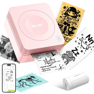 Portable Stivker Printer, PM230 Wireless Mini Bluetooth Printer with 3 Rolls Self-adhesive Stickers, AI Printer, Thermal Mini Photo Printer for Valentine's Day Gift, Mothersdaygift