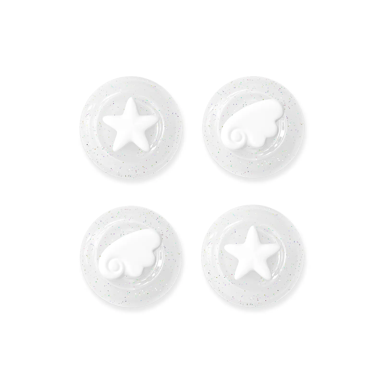 “GeekShare Anti-Slip Thumb Grip Caps for Nintendo Switch 2 Controllers – 2 Pairs / 4 Pcs, Enhanced Gaming Grip