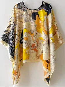 1 Piece New Style Silk-like Sun Protection Scarf, Women's Pullover Shawl, Versatile Neck Wrap & Outerwear Cover-up