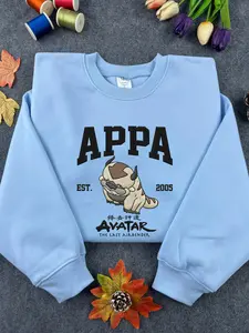 APPA Avatar Inspired Embroidered Sweatshirt – Cartoon Character Hoodie, Fan Gift