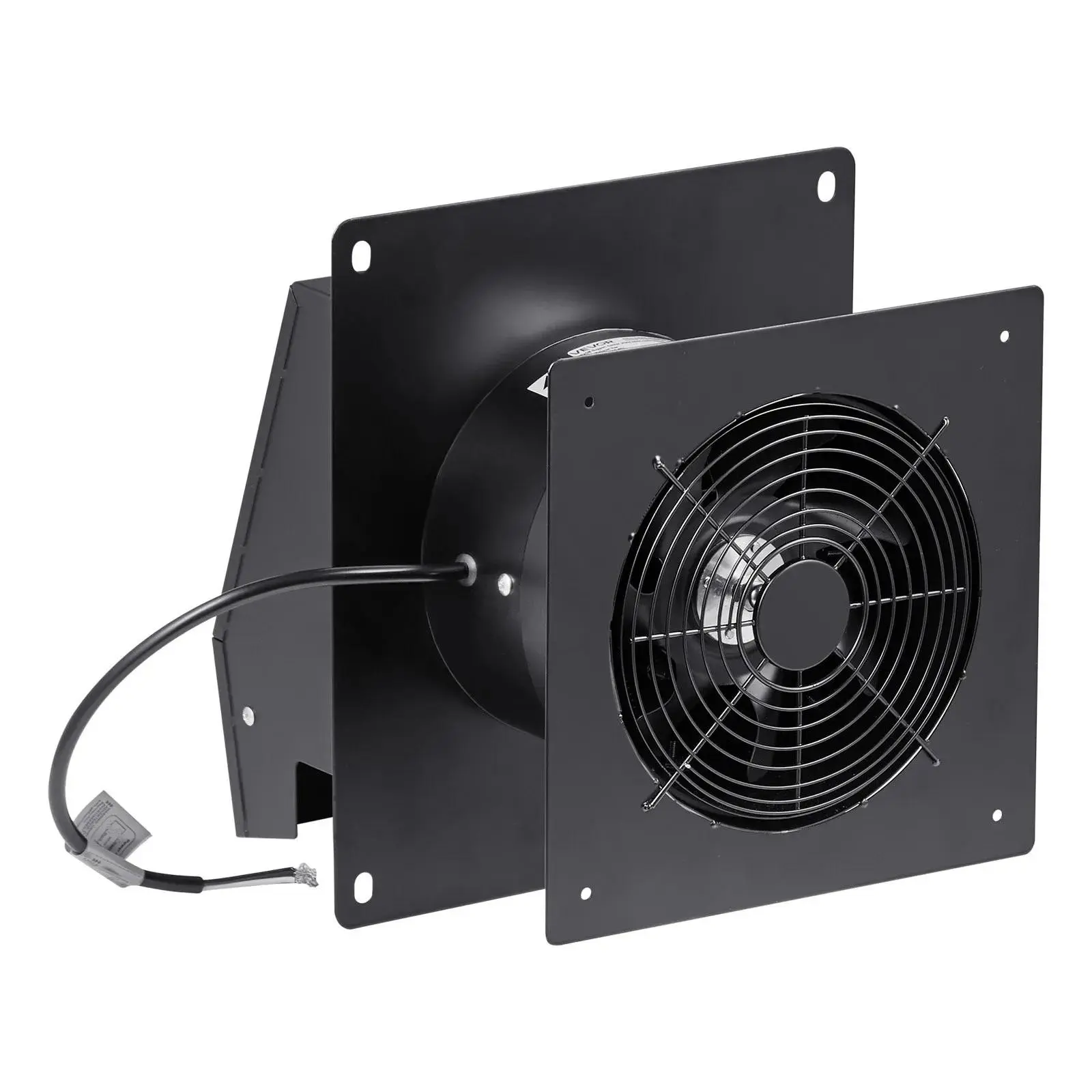 VEVOR 6-inch Household Through-Wall Ventilation Fan, 205 CFM Exhaust Fan with High-Speed AC Motor, Quiet Operation for Laundry Room & Office, Full Set of Accessories for Various Room Types