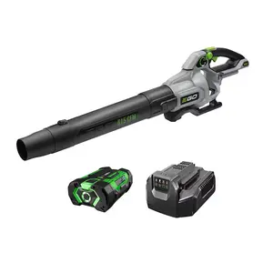 EGO POWER+ 56-volt 615-CFM 170-MPH Battery Handheld Leaf Blower with Turbo Button 2.5 Ah Battery & Charger for Heavy Debris Variable Speed Control 75-Min Run Time