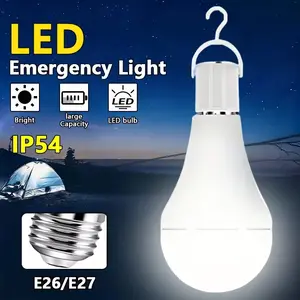 Rechargeable LED Emergency Bulbs,1600mAh Large Battery 9W Equivalent Brightness,Emergency Light Bulb for Power Outages, Suitable for Camping, Hiking, Indoor & Outdoor Use, Hiking Gear,Sleek Bulb Design,Durable Bulb Base