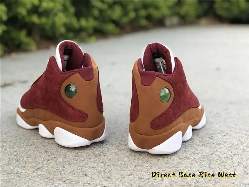 BurgundyWheat Colorblock Cat-Eye Retro Mid-Top Shoes