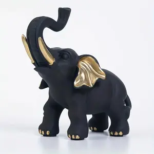 Resin Elephant Decorative Statue, Multi-Functional Home & Office Decoration, Perfect for Bookshelf, Living Room, Entryway, Home Décor Sculpture
