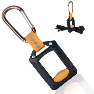 MELOTOUGH 2pcs Zip Tie Holder Organizer, Multi-Purpose U-Shaped Hook Keeper for Zipties & Cable Ties, Wall Mounted Hanger for Indoor & Outdoor Use