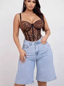 Rhinestone Bermuda Short