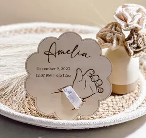 Baby Hospital Bracelet Keepsake - Customize with Name, Date, Time and Weight. Ideal for Birth Announcement and Memorabilia Collection