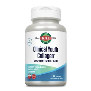 Clinical Youth Collagen™ Hydrolyzed Marine Collagen Type I & III VegCaps 600 mg Springtok Healthcare