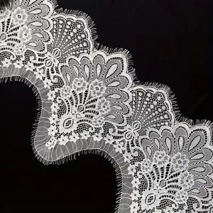3 Meter Wave Embroidered Lace Trim Roll, Soft Skin-Friendly Fabric, & Colors, DIY Decoration for Clothing Bags Home Decor