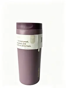 Owala 20oz SmoothSip Insulated Coffee Tumbler Leakproof 24hr Cold 12hr Hot Stainless Steel Travel Mug Portable Drinkware Flasks for Beverages Bottles Stylish Durable